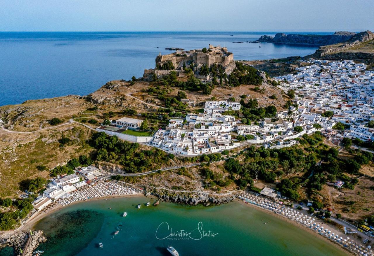 Lindos Shore Summer House With Jacuzzi And Sea View !!! Ngoại thất bức ảnh