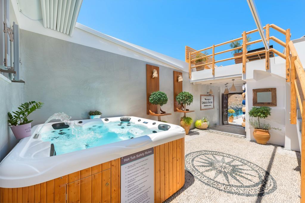 Lindos Shore Summer House With Jacuzzi And Sea View !!! Ngoại thất bức ảnh