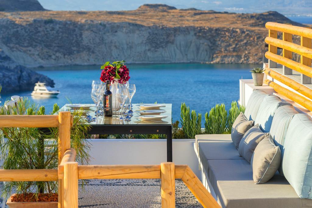 Lindos Shore Summer House With Jacuzzi And Sea View !!! Ngoại thất bức ảnh